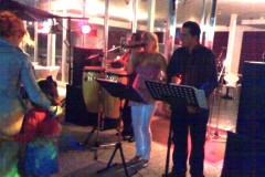 Cantando en el club de golf de Godella.